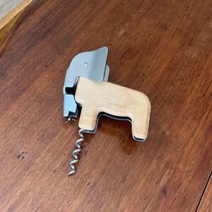 Kikkerland Stainless Steel Elephant Shaped Corkscrew & Bottle Opener‎